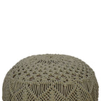 Crotchet Sea Green Footstool